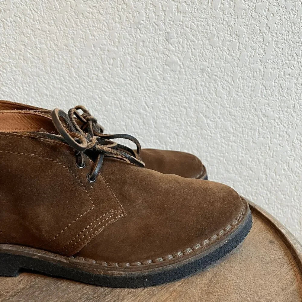 Frye Brown Suede Lace-Up Ankle Arden Chukka Boots Men's Size 7.5